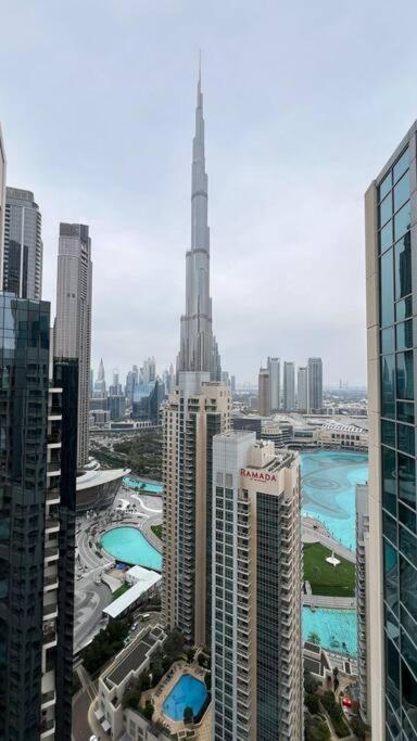 דירות Luxury Burj Khalifa View - Mins Walking Dubai Mall מראה חיצוני תמונה